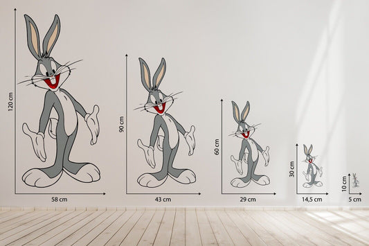 Bugs Bunny Childrens Kids Nursery Wall Stickers Bedroom Decal Art Vinyl