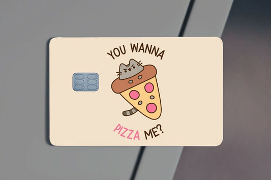 You Wanna Pizza Me Kitten Cone Credit Card Skin