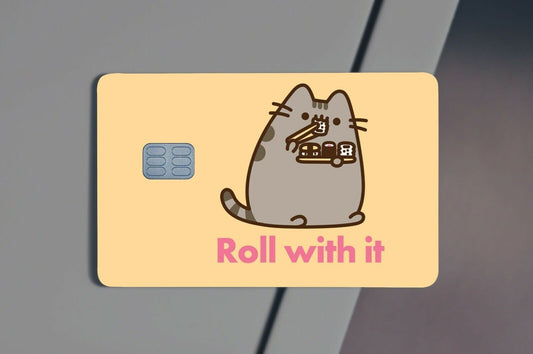 Roll With It Kitten Sushi Credit Card Skin