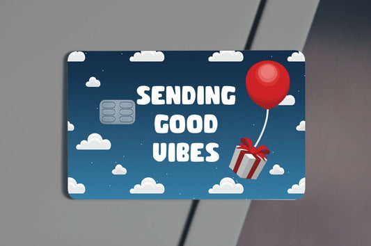 Sending Good Vibes Credit Card Skin