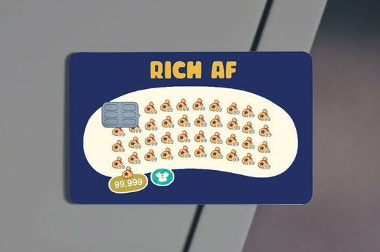 Rich AF Moneybags Credit Card Skin