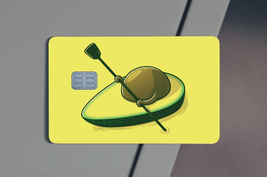 Avocado Rowing Meme Funny Meme Credit Card Skin