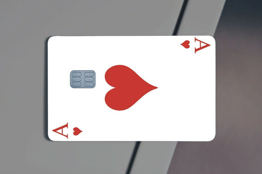 Ace Of Hearts Design Credit Card Skin