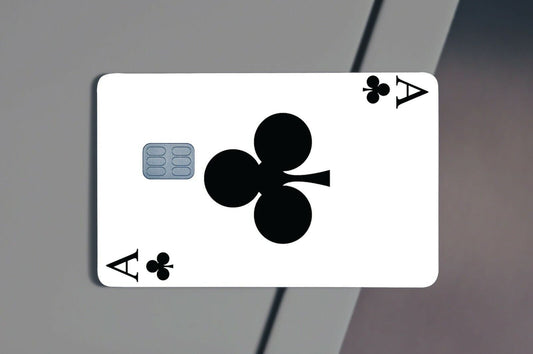 Ace Of Clubs Design Credit Card Skin