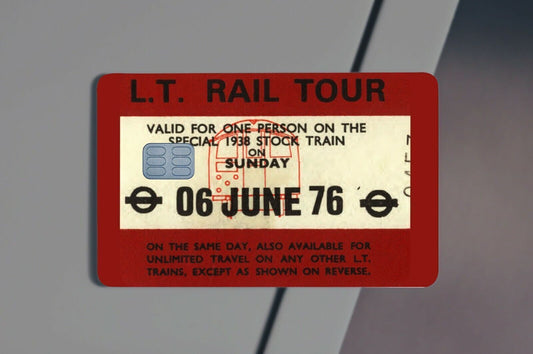 L.T. Rail Tour Underground Credit Card Sticker Credit Card Skin