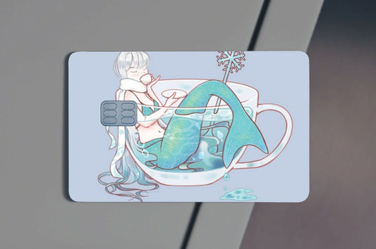 Winter Mermay Anime Credit Card Skin