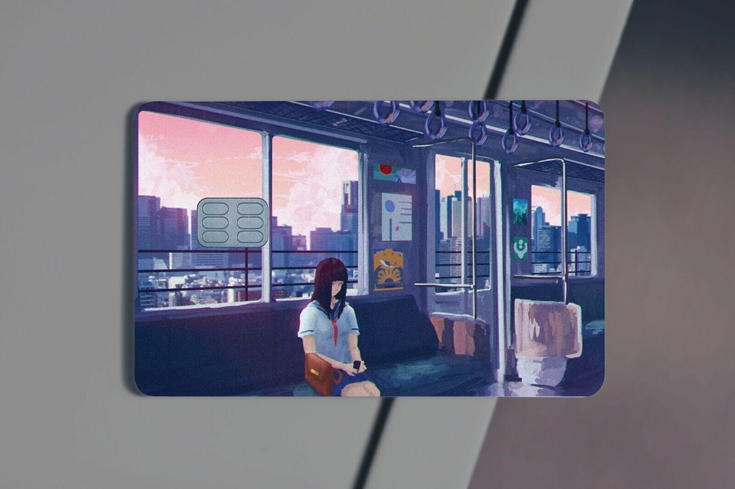 Metro Line Anime Credit Card Skin