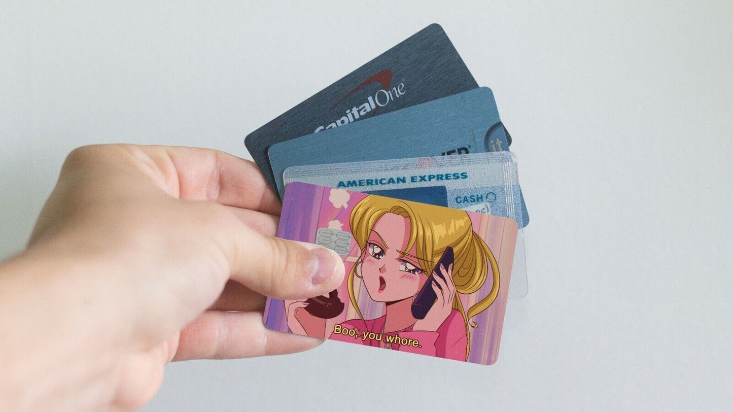 Boo, you wh!re Anime Credit Card Skin